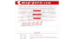 Desktop Screenshot of map-peru.com